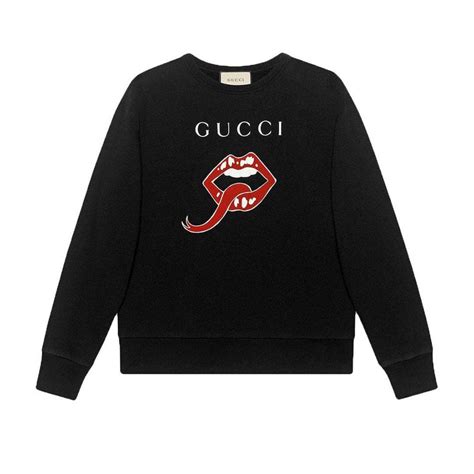 gucci lips sweater|gucci sweater for women.